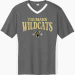 Trumann Wildcats <span class="pdp-name-mascot">Trumann School District Wildcats</span> Sport-Tek Men's Competitor United Short-Sleeve V-Neck Front Thumbnail