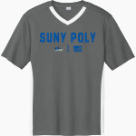 SUNY POLYTECHNIC INSTITUTE Wildcats Sport-Tek Men's Competitor United Short-Sleeve V-Neck Front Thumbnail