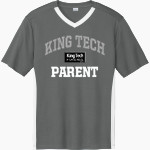 King Tech High School Online Apparel Store Sport-Tek Men's Competitor United Short-Sleeve V-Neck Front Thumbnail