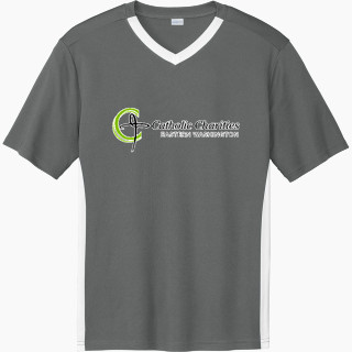 Sport-Tek Men's Competitor United Short-Sleeve V-Neck