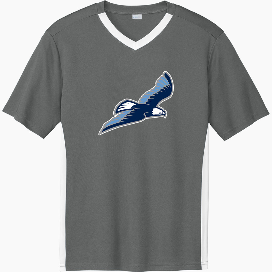 WILLOWS ACADEMY Eagles <span class="pdp-name-mascot">Willows Eagles</span> Sport-Tek Men's Competitor United Short-Sleeve V-Neck