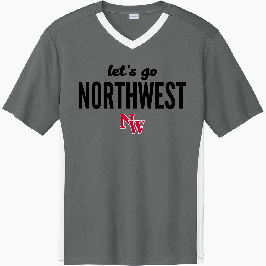Northwest Mounties Sport-Tek Men's Competitor United Short-Sleeve V-Neck