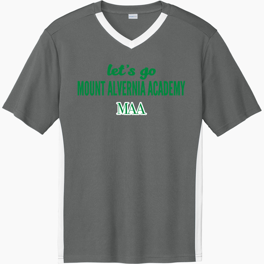 Mount Alvernia Academy Hawks Sport-Tek Men's Competitor United Short-Sleeve V-Neck