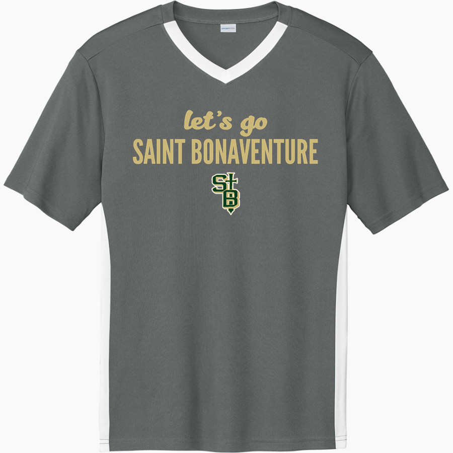 SAINT BONAVENTURE HIGH SCHOOL SERAPHS <span class="pdp-name-mascot">SAINT BONAVENTURE SERAPHS</span> Sport-Tek Men's Competitor United Short-Sleeve V-Neck