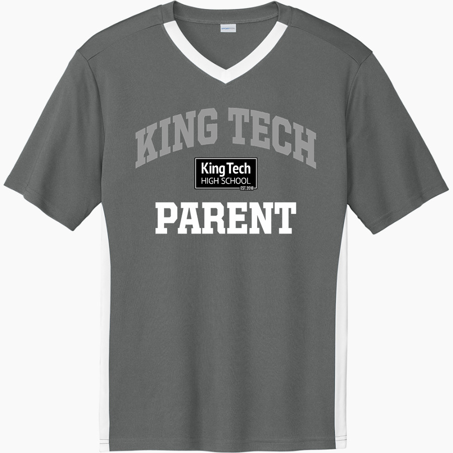 King Tech High School Online Apparel Store Sport-Tek Men's Competitor United Short-Sleeve V-Neck