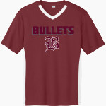 BELLOWS FREE ACADEMY BULLETS <span class="pdp-name-mascot">BELLOWS FREE ACADEMY BULLETS</span> Sport-Tek Men's Competitor United Short-Sleeve V-Neck Front Thumbnail