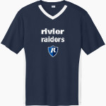 Rivier University Official Store of the Raiders <span class="pdp-name-mascot">Rivier University Raiders</span> Sport-Tek Men's Competitor United Short-Sleeve V-Neck Front Thumbnail