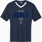 SAINT JOHN HERALDS <span class="pdp-name-mascot">SAINT JOHN HERALDS</span> Sport-Tek Men's Competitor United Short-Sleeve V-Neck Front Thumbnail