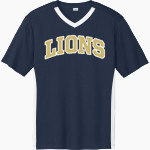 Calvary Lions Sport-Tek Men's Competitor United Short-Sleeve V-Neck Front Thumbnail