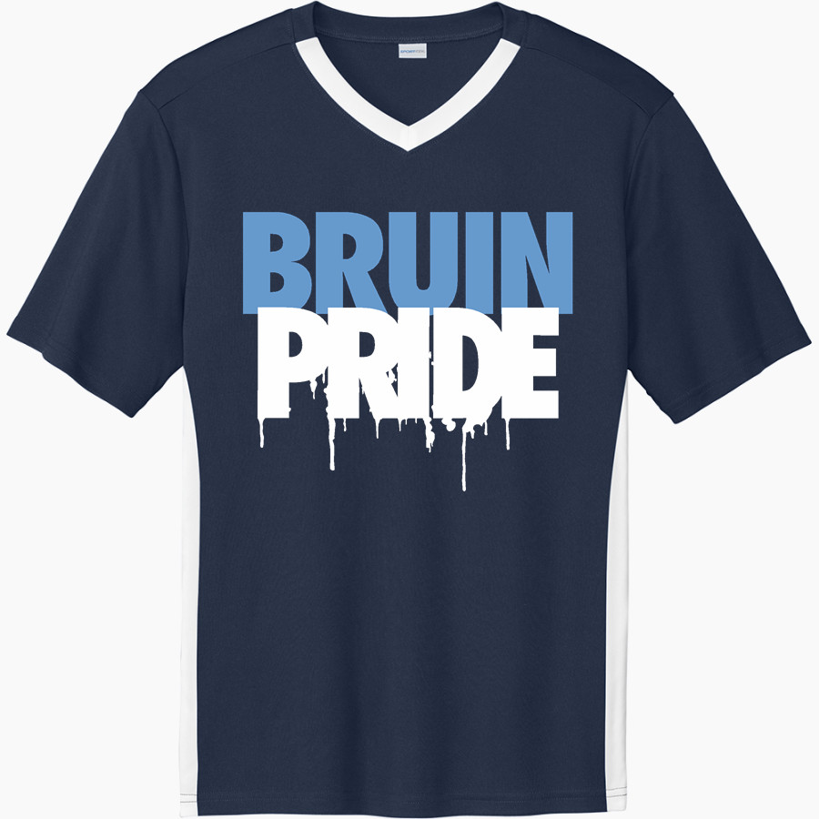 BARTLESVILLE HIGH SCHOOL BRUINS <span class="pdp-name-mascot">BARTLESVILLE BRUINS</span> Sport-Tek Men's Competitor United Short-Sleeve V-Neck