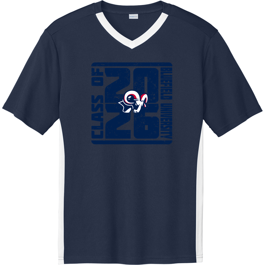 Bluefield University Sideline Store <span class="pdp-name-mascot">Bluefield University</span> Sport-Tek Men's Competitor United Short-Sleeve V-Neck