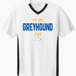 Carmel Greyhounds Greyhounds <span class="pdp-name-mascot">Carmel Greyhounds</span> Sport-Tek Men's Competitor United Short-Sleeve V-Neck Front Thumbnail