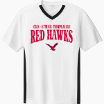 GALE-ETTRICK-TREMPEALEAU HIGH SCHOOL RED HAWKS Sport-Tek Men's Competitor United Short-Sleeve V-Neck Front Thumbnail