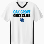Oak Grove Grizzlies <span class="pdp-name-mascot">Oak Grove Grizzlies</span> Sport-Tek Men's Competitor United Short-Sleeve V-Neck Front Thumbnail