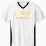 Magellan International School The Online Store <span class="pdp-name-mascot">Magellan Gators</span> Sport-Tek Men's Competitor United Short-Sleeve V-Neck Front Thumbnail