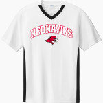 Benedictine University Mesa Redhawks Sport-Tek Men's Competitor United Short-Sleeve V-Neck Front Thumbnail