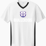 Truman State University Official Store of the Bulldogs <span class="pdp-name-mascot">Truman Bulldogs</span> Sport-Tek Men's Competitor United Short-Sleeve V-Neck Front Thumbnail