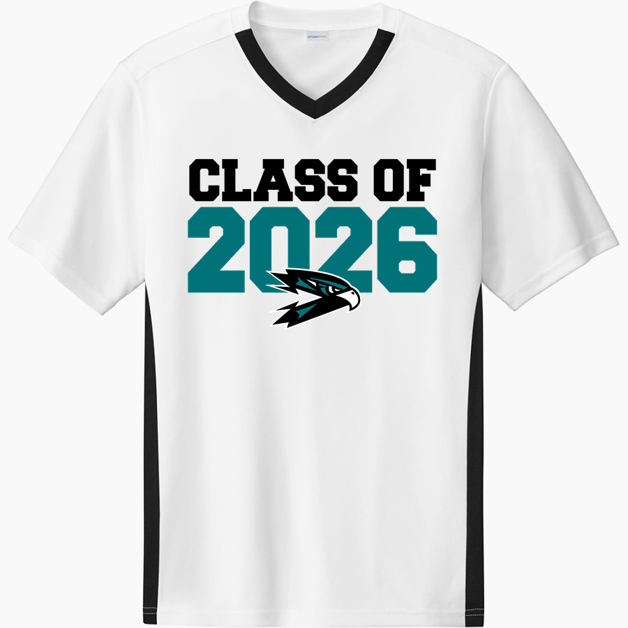 Folsom Lake Falcons Sport-Tek Men's Competitor United Short-Sleeve V-Neck