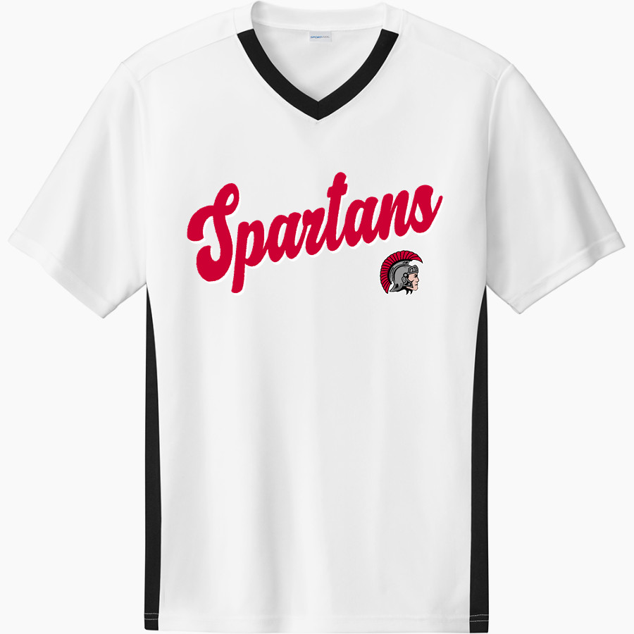 SOMERSET HIGH SCHOOL SPARTANS <span class="pdp-name-mascot">SOMERSET SPARTANS</span> Sport-Tek Men's Competitor United Short-Sleeve V-Neck