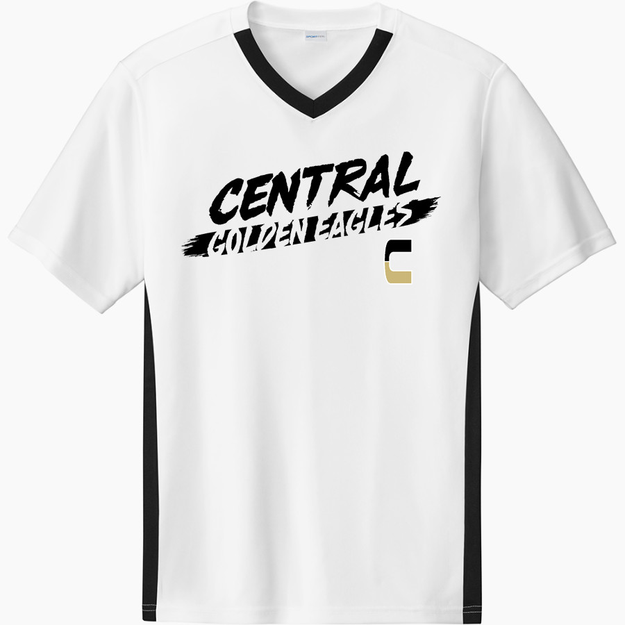 SPRINGFIELD CENTRAL HIGH SCHOOL GOLDEN EAGLES Sport-Tek Men's Competitor United Short-Sleeve V-Neck