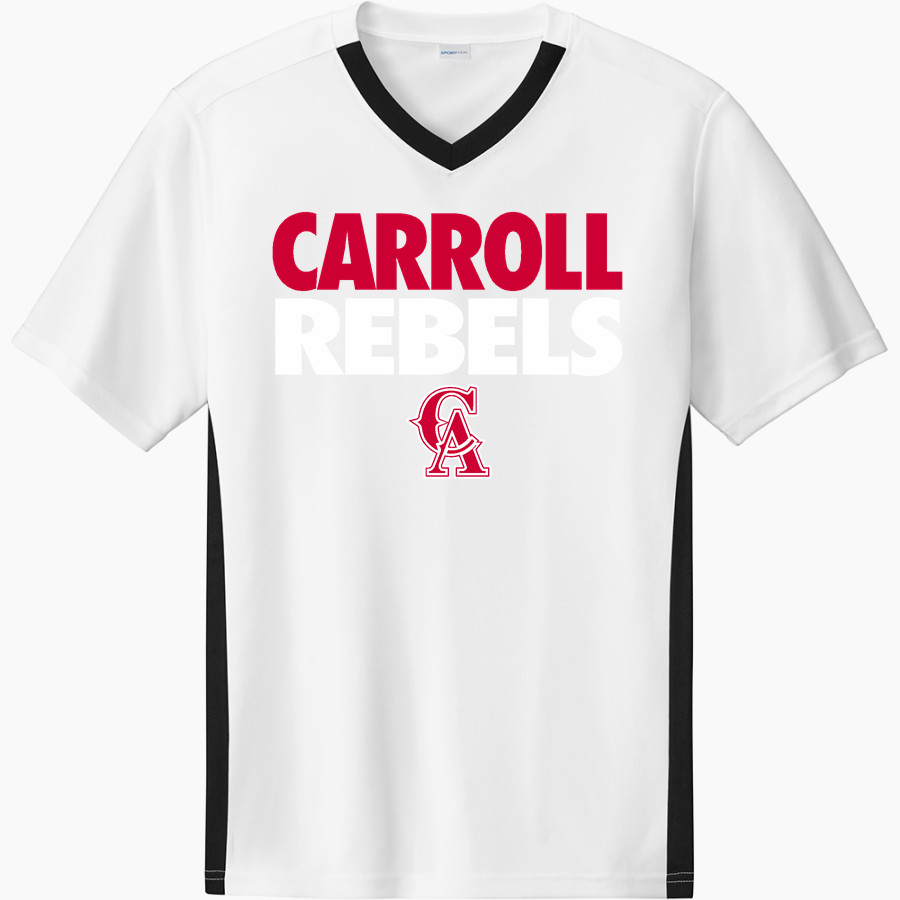 Carroll Rebels <span class="pdp-name-mascot">Carroll</span> Sport-Tek Men's Competitor United Short-Sleeve V-Neck