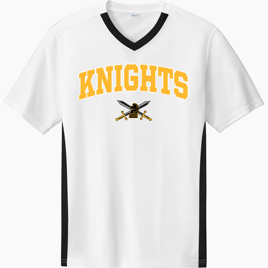 RIO LINDA HIGH SCHOOL KNIGHTS <span class="pdp-name-mascot">RIO LINDA KNIGHTS</span> Sport-Tek Men's Competitor United Short-Sleeve V-Neck
