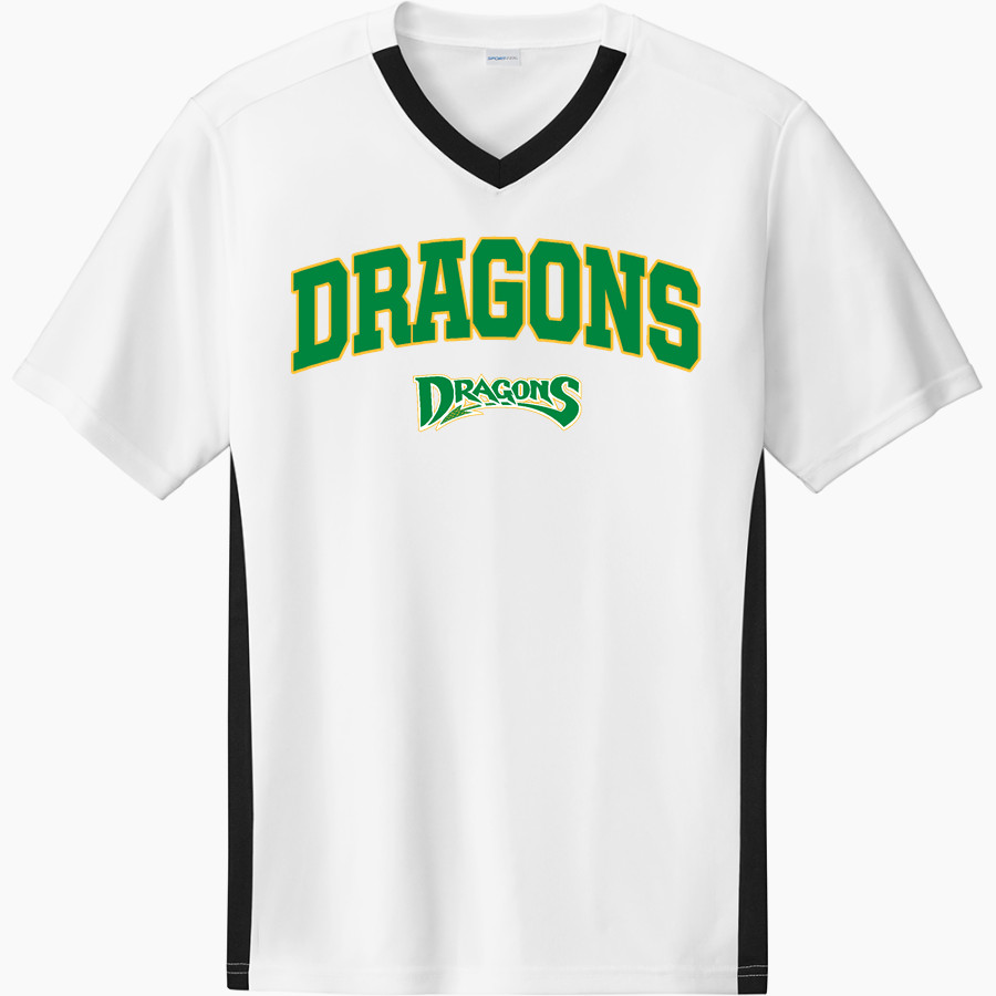 WEST DAVIDSON HIGH SCHOOL DRAGONS Sport-Tek Men's Competitor United Short-Sleeve V-Neck