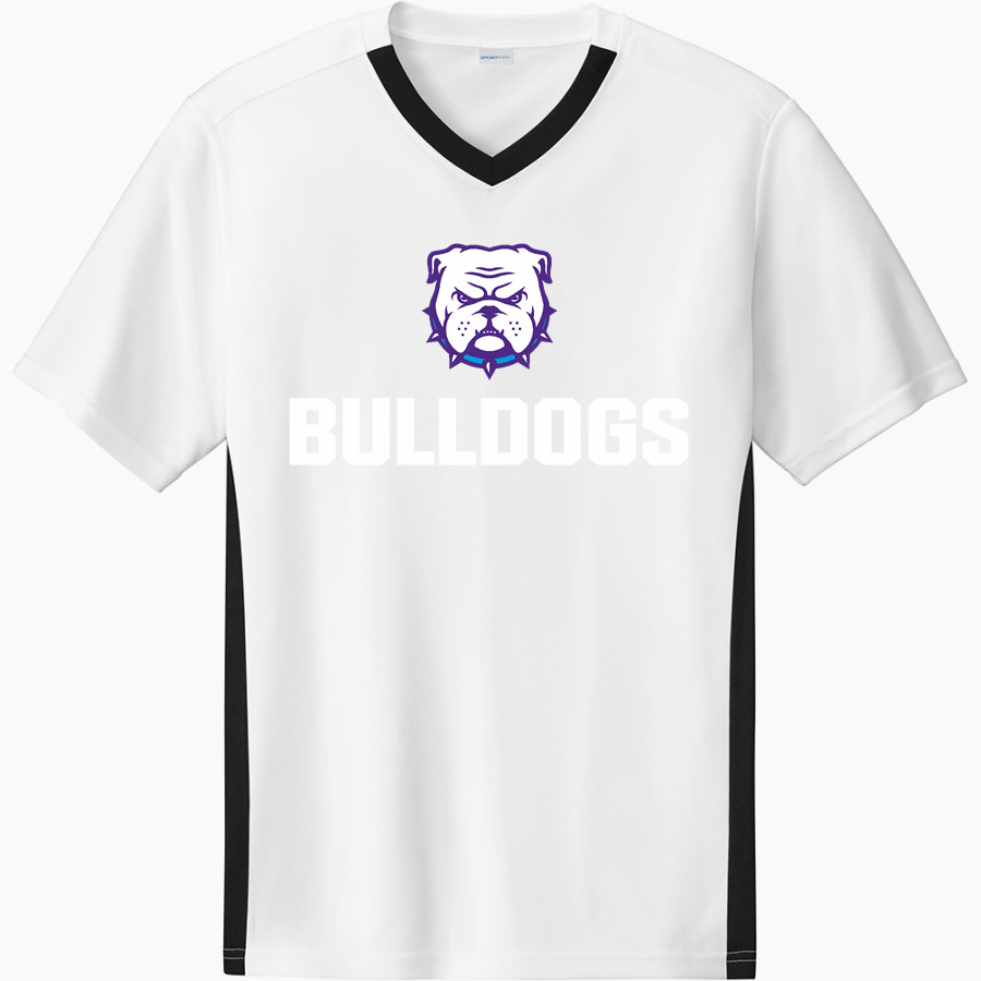 Truman State University Official Store of the Bulldogs <span class="pdp-name-mascot">Truman Bulldogs</span> Sport-Tek Men's Competitor United Short-Sleeve V-Neck