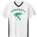 XAVIER COLLEGE PREP Gators <span class="pdp-name-mascot">Xavier Gators</span> Sport-Tek Men's Competitor United Short-Sleeve V-Neck Front Thumbnail