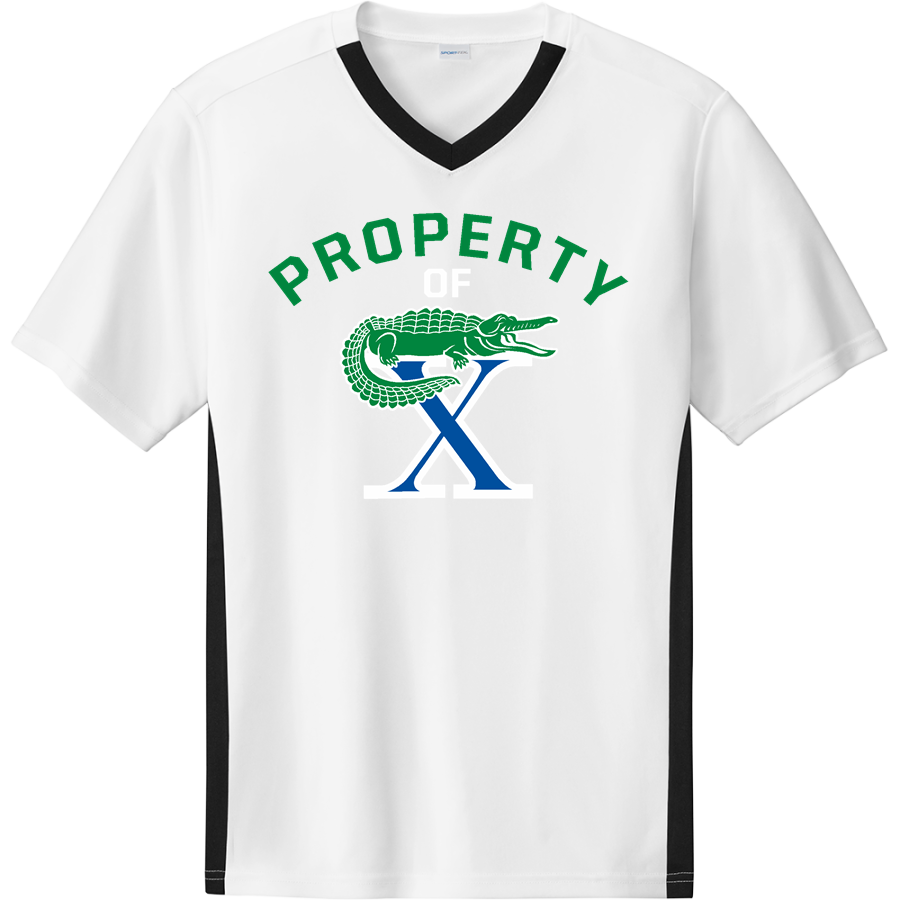 XAVIER COLLEGE PREP Gators <span class="pdp-name-mascot">Xavier Gators</span> Sport-Tek Men's Competitor United Short-Sleeve V-Neck