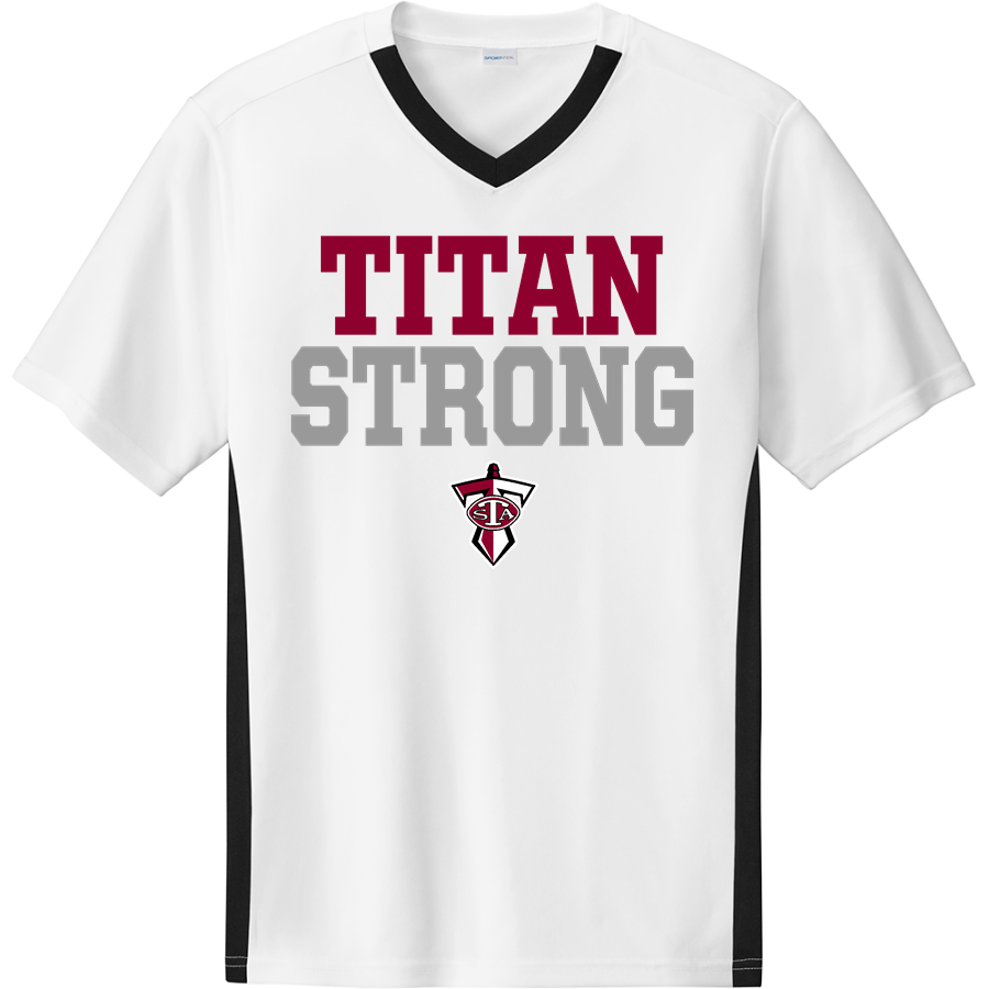 SOUTHGATE ANDERSON HIGH SCHOOL TITANS <span class="pdp-name-mascot">SOUTHGATE ANDERSON TITANS</span> Sport-Tek Men's Competitor United Short-Sleeve V-Neck