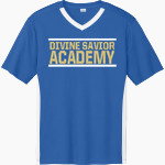 Divine Savior Academy Sharks <span class="pdp-name-mascot">Divine Savior Sharks</span> Sport-Tek Men's Competitor United Short-Sleeve V-Neck Front Thumbnail