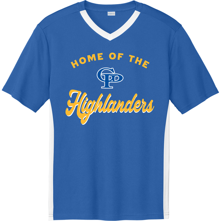 GATLINBURG-PITTMAN HIGH SCHOOL HIGHLANDERS <span class="pdp-name-mascot">GATLINBURG - PITTMAN HIGHLANDERS</span> Sport-Tek Men's Competitor United Short-Sleeve V-Neck