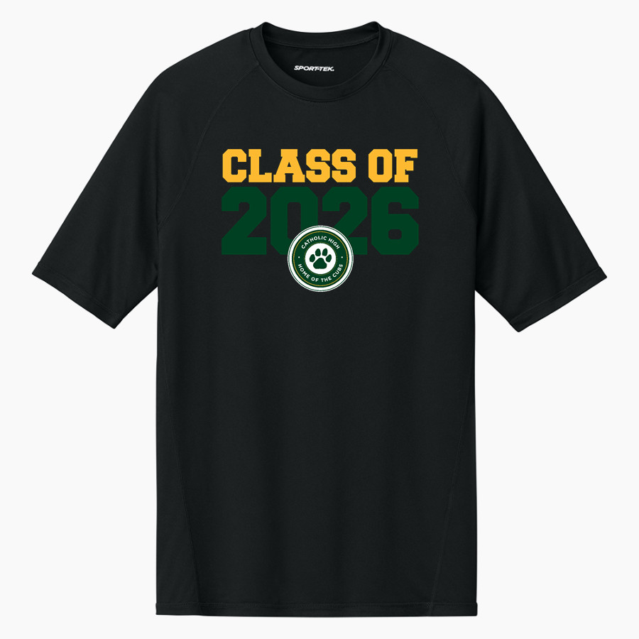 Catholic High home of the Cubs <span class="pdp-name-mascot">Catholic High Cubs</span> Sport-Tek Men's PosiCharge Compression 1/2-Sleeve Tee