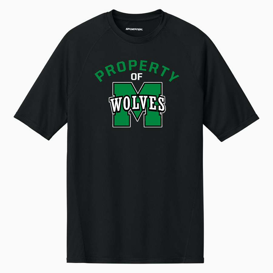 MOORCROFT HIGH SCHOOL WOLVES <span class="pdp-name-mascot">MOORCROFT WOLVES</span> Sport-Tek Men's PosiCharge Compression 1/2-Sleeve Tee
