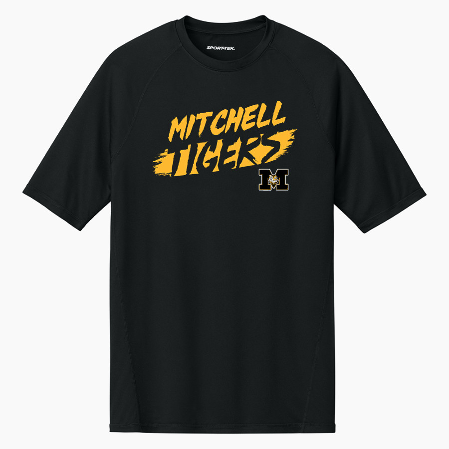 MITCHELL HIGH SCHOOL TIGERS <span class="pdp-name-mascot">MITCHELL TIGERS</span> Sport-Tek Men's PosiCharge Compression 1/2-Sleeve Tee