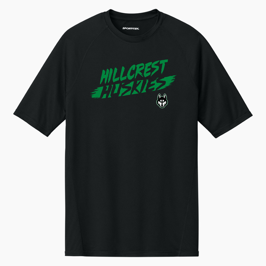 HILLCREST HIGH SCHOOL HUSKIES <span class="pdp-name-mascot">HILLCREST HUSKIES</span> Sport-Tek Men's PosiCharge Compression 1/2-Sleeve Tee