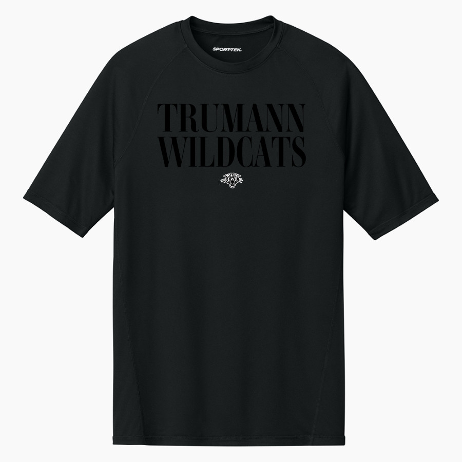 TRUMANN HIGH SCHOOL WILDCATS <span class="pdp-name-mascot">TRUMANN WILDCATS</span> Sport-Tek Men's PosiCharge Compression 1/2-Sleeve Tee