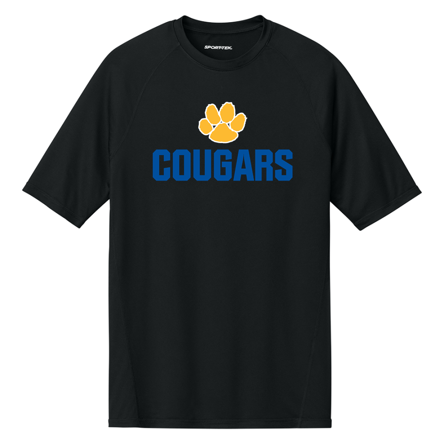 CULBRETH Cougars <span class="pdp-name-mascot">GREY CULBRETH MIDDLE SCHOOL Cougars</span> Sport-Tek Men's PosiCharge Compression 1/2-Sleeve Tee