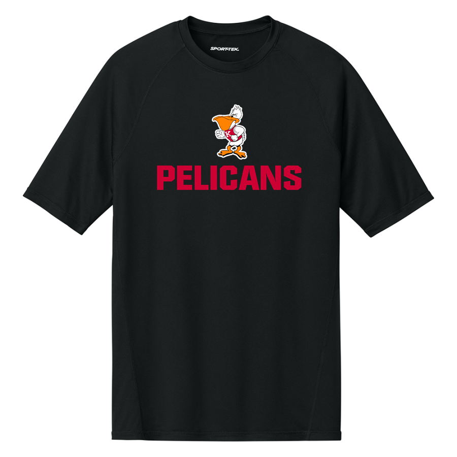 KLAMATH UNION HIGH SCHOOL PELICANS <span class="pdp-name-mascot">KLAMATH PELICANS</span> Sport-Tek Men's PosiCharge Compression 1/2-Sleeve Tee
