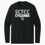 SCTCC Cyclones Online Apparel Store <span class="pdp-name-mascot">St Cloud Cyclones</span> Sport-Tek Men's PosiCharge Compression Long Sleeve Tee Front Thumbnail