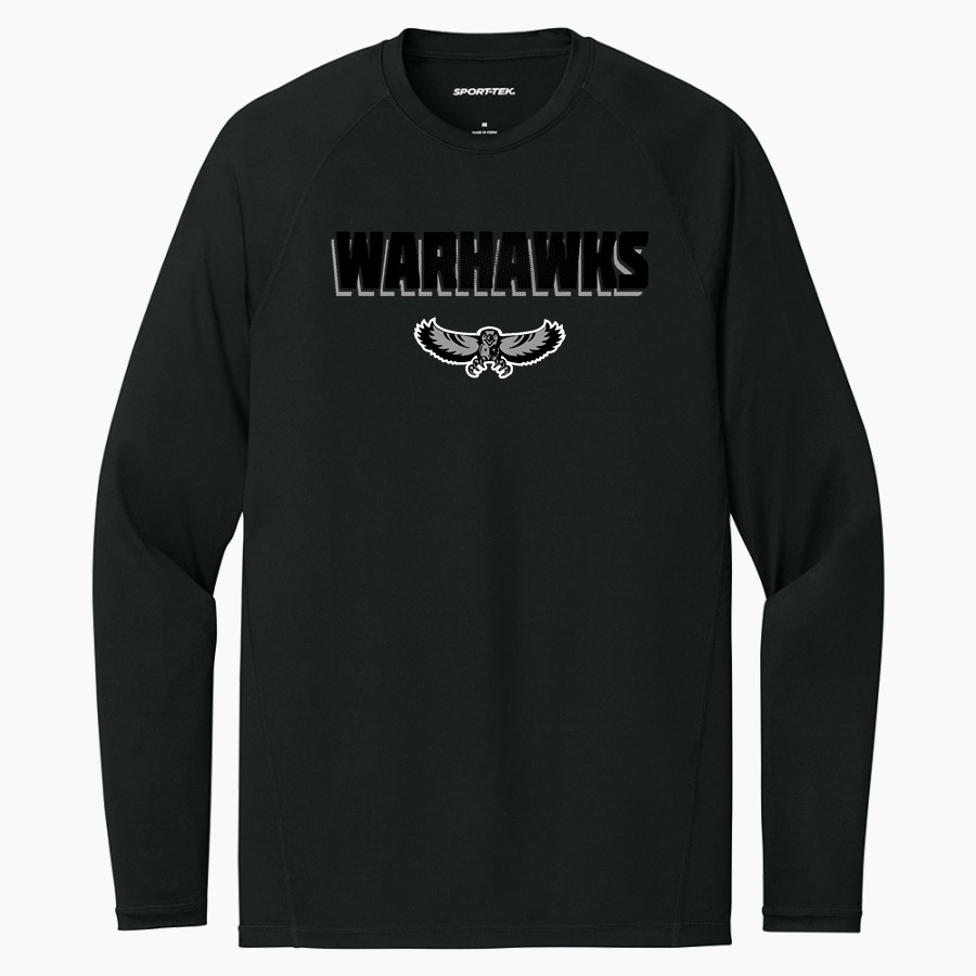 WESTERVILLE CENTRAL WARHAWKS <span class="pdp-name-mascot">WESTERVILLE WARHAWKS</span> Sport-Tek Men's PosiCharge Compression Long Sleeve Tee