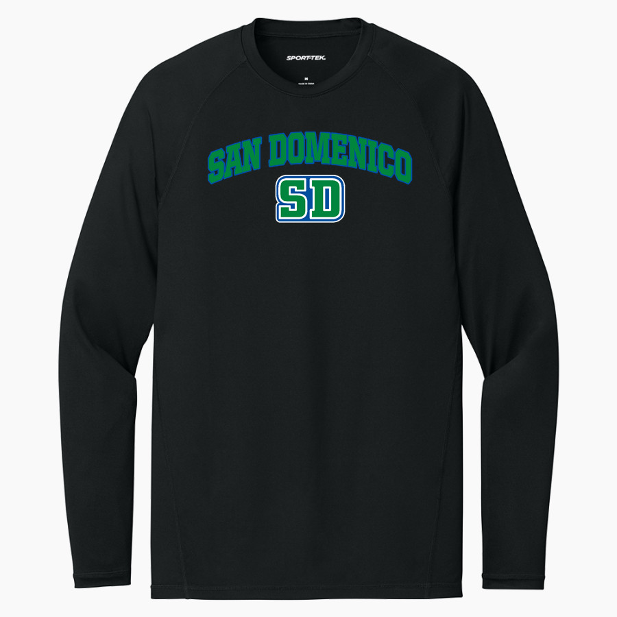 San Domenico Panthers <span class="pdp-name-mascot">San Domenico Panthers</span> Sport-Tek Men's PosiCharge Compression Long Sleeve Tee