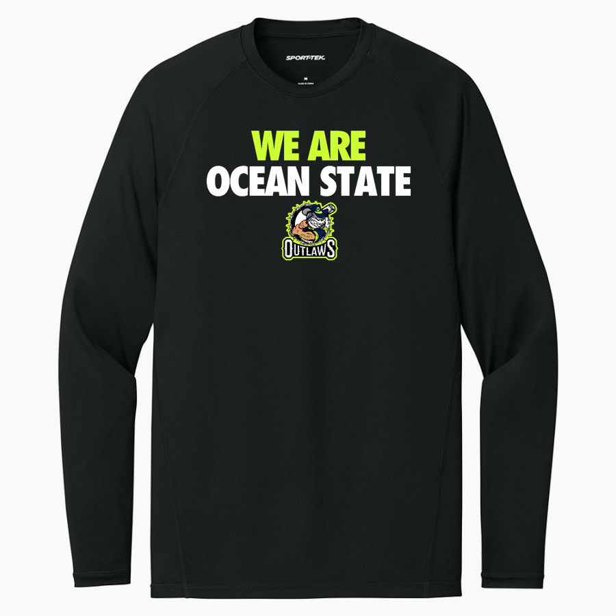 Ocean State Outlaws Outlaws <span class="pdp-name-mascot">Ocean State Outlaws</span> Sport-Tek Men's PosiCharge Compression Long Sleeve Tee