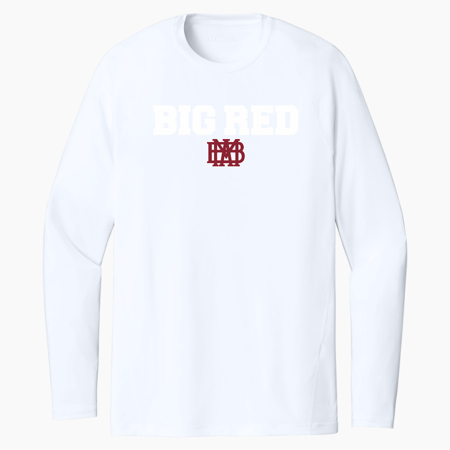 Montgomery Bell Academy Online Apparel Store <span class="pdp-name-mascot">Montgomery Bell Academy Big Red</span> Sport-Tek Men's PosiCharge Compression Long Sleeve Tee