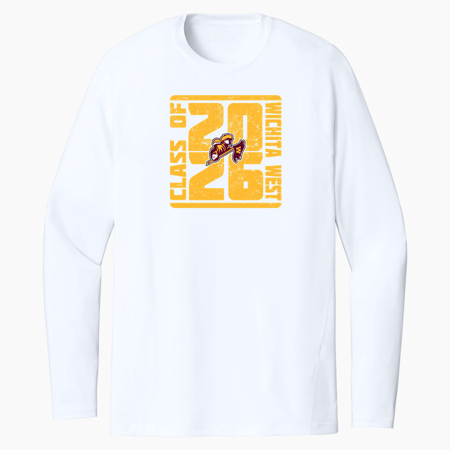 WICHITA WEST HIGH SCHOOL PIONEERS <span class="pdp-name-mascot">WICHITA WEST PIONEERS</span> Sport-Tek Men's PosiCharge Compression Long Sleeve Tee