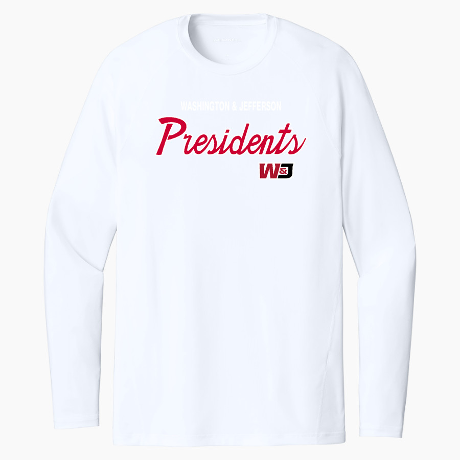 Washington & Jefferson Presidents <span class="pdp-name-mascot">Washington & Jefferson</span> Sport-Tek Men's PosiCharge Compression Long Sleeve Tee