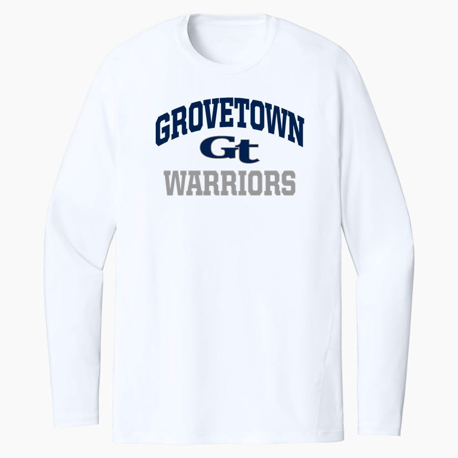 GROVETOWN HIGH SCHOOL WARRIORS <span class="pdp-name-mascot">GROVETOWN WARRIORS</span> Sport-Tek Men's PosiCharge Compression Long Sleeve Tee