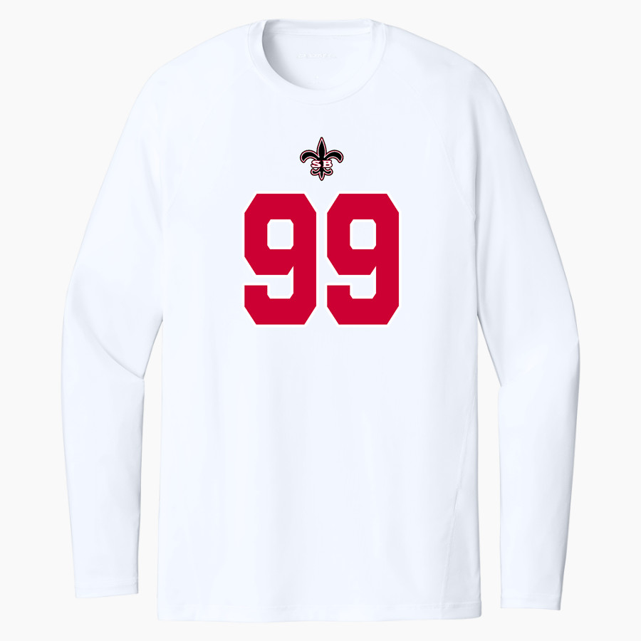 Santa Barbara Saints Football <span class="pdp-name-mascot">Santa Barbara Saints Football</span> Sport-Tek Men's PosiCharge Compression Long Sleeve Tee