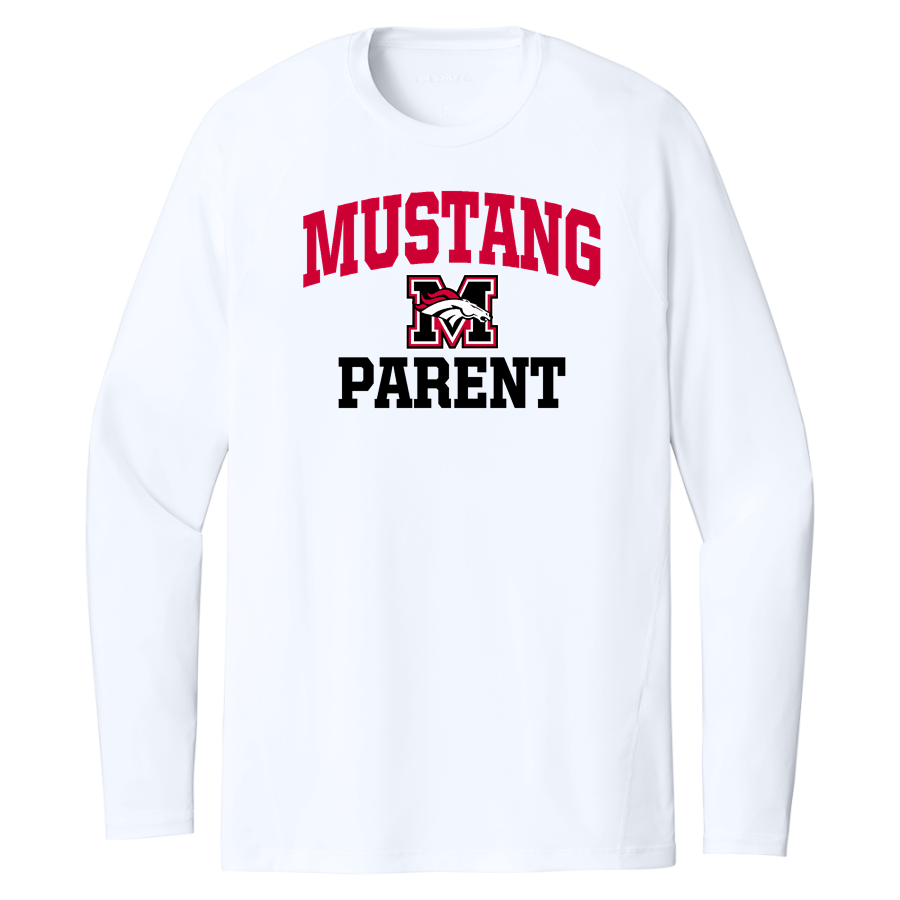 MUSTANG HIGH SCHOOL BRONCOS <span class="pdp-name-mascot">MUSTANG BRONCOS</span> Sport-Tek Men's PosiCharge Compression Long Sleeve Tee